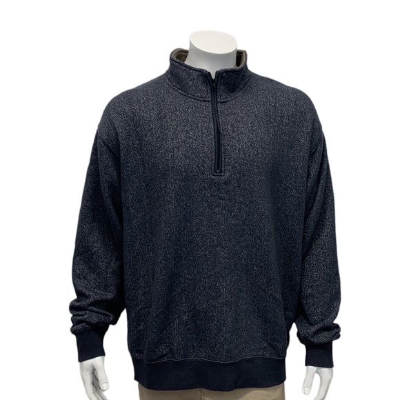 Orvis Signature Gray Knit 1/4 Zip Pullover Men’s Sweatshirt Jacket Size XL - Picture 6 of 13